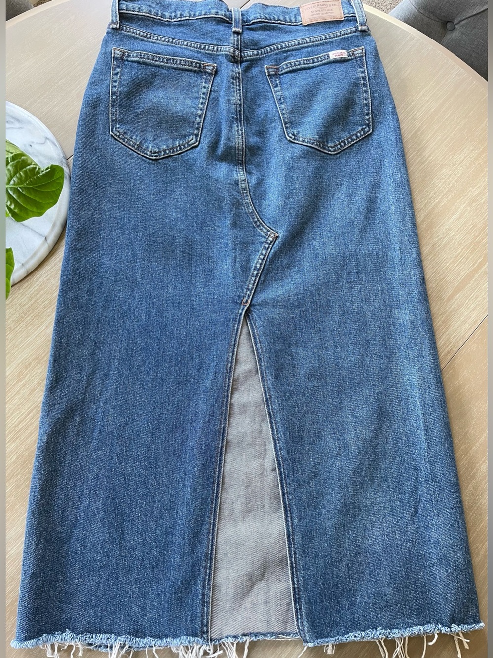 Levi Strauss Denim Maxi Skirt - Picture 2 of 10